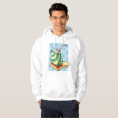 Drink met een strohoodie hoodie (Voorkant volledig)