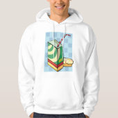 Drink met een strohoodie hoodie (Voorkant)