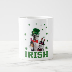 Drink met Great Dane Irish Shamrock Lucky Dog Gif Grote Koffiekop