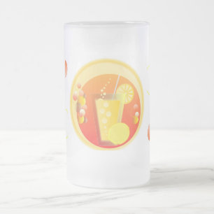 Drink met limonade met een slice-Mok Matglas Bierpul