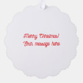 Drink met mijn gnomies Grappige Kerst Ornament Kaart (Achterkant)