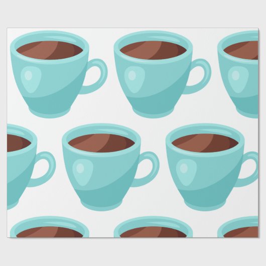 Drink met warme chocolade cadeaupapier (Vlak)