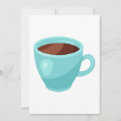 Drink met warme chocolade kaart (Voorkant)