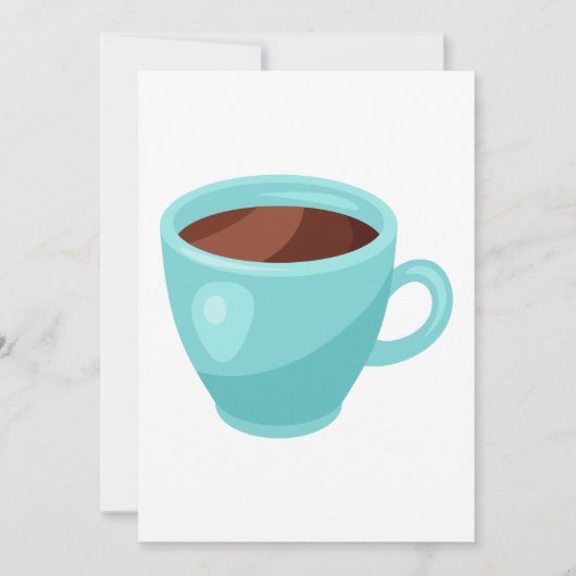 Drink met warme chocolade kaart (Voorkant)