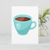 Drink met warme chocolade kaart (Staand voorkant)