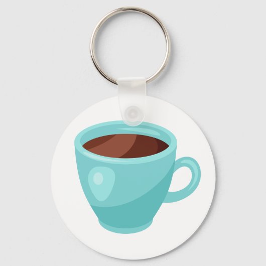 Drink met warme chocolade sleutelhanger (Voorkant)