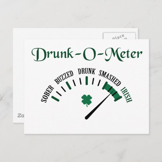 Drink meter briefkaart (Voorkant / Achterkant)