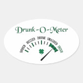 Drink meter ovale sticker (Voorkant)