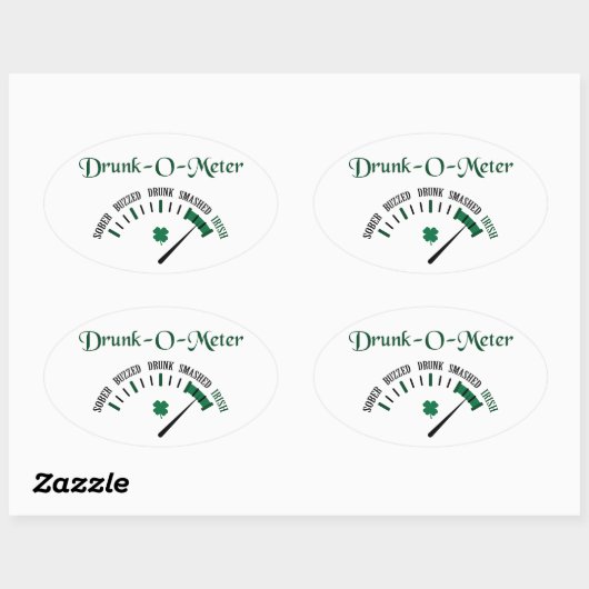 Drink meter ovale sticker (Vel)