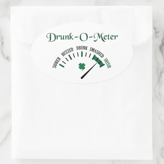 Drink meter ovale sticker (Tas)