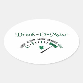 Drink meter ovale sticker