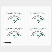 Drink meter rechthoekige sticker (Vel)