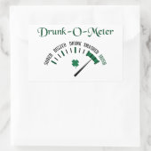 Drink meter rechthoekige sticker (Tas)