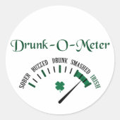 Drink meter ronde sticker (Voorkant)