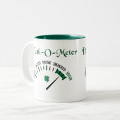 Drink meter tweekleurige koffiemok (Voorkant links)