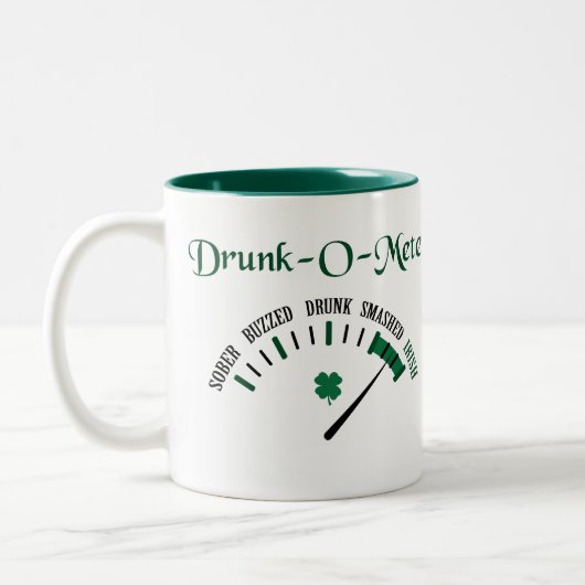 Drink meter tweekleurige koffiemok (Links)