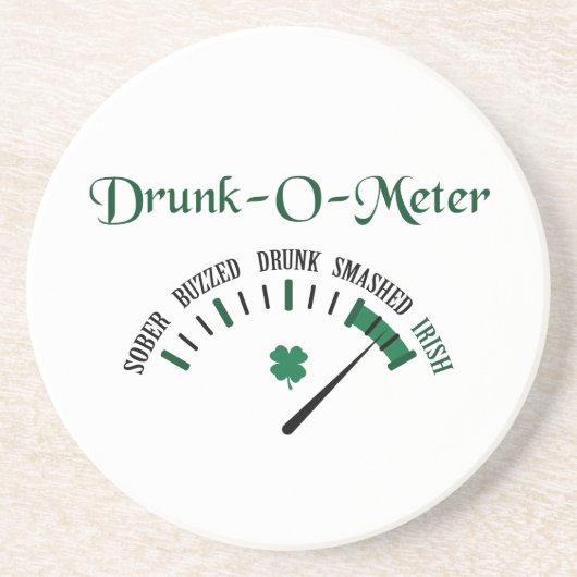Drink meter zandsteen onderzetter (Voorkant)