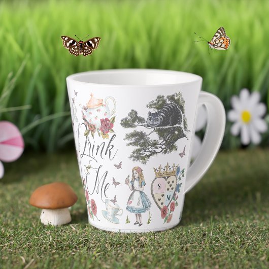 Drink mij |  Alice in Wonderland Tea Party Latte Mok