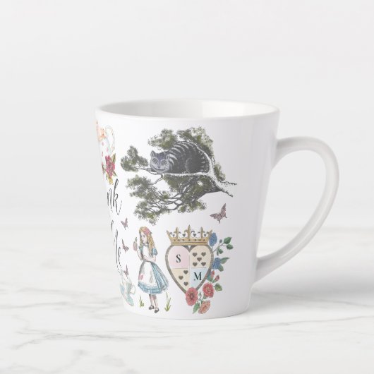 Drink mij |  Alice in Wonderland Tea Party Latte Mok (Rechts)