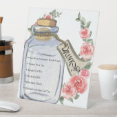 Drink mij | Alice in Wonderland Tea Party Reclamebord Met Voetstuk (Insitu)