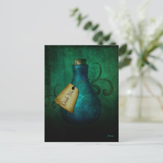 Drink mij briefkaart (Staand voorkant)