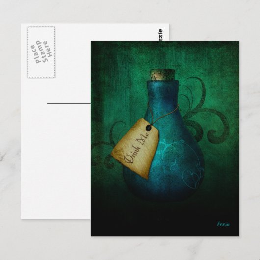 Drink mij briefkaart (Voorkant / Achterkant)