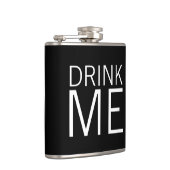 Drink mij | Eenvoudig minimalistisch Heupfles (Rechts)