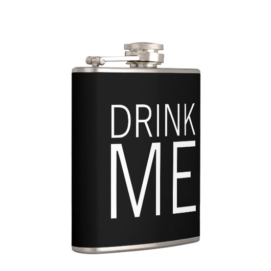 Drink mij | Eenvoudig minimalistisch Heupfles (Rechts)