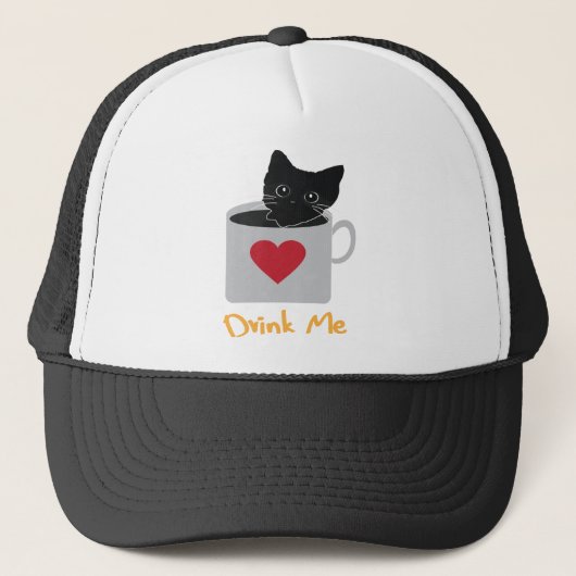 Drink mij trucker pet (Voorkant)
