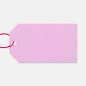 "Drink mij" Wonderland Tea Party Pink Personalized Cadeaulabel (Achterkant Horizontaal)