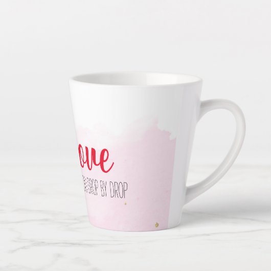 Drink mijn liefde latte mok (Rechts)