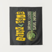 Drink minder, bespaar meer wandkleed (Voorkant)