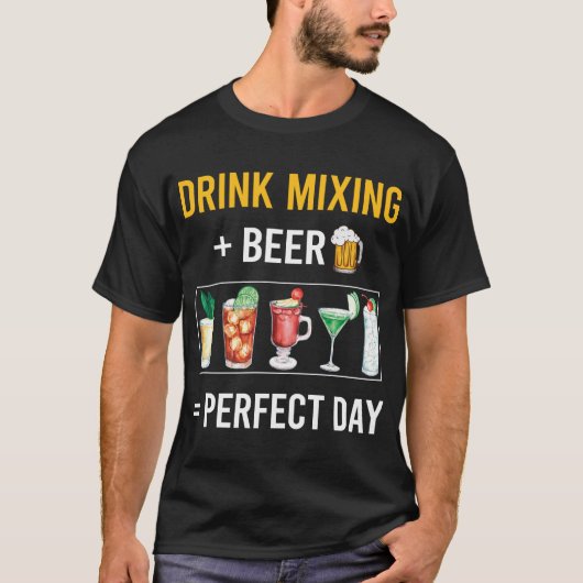 Drink Mixologist Mixologie Bartending T-shirt (Voorkant)