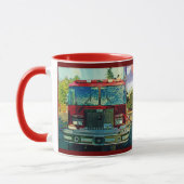 Drink Mok van Red Fire Truck (Links)