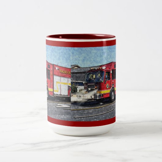 Drink Mok van Red Fire Truck (Center)
