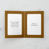 Drink more coffee white brown birthday kaart (Binnen)