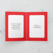 Drink more coffee white red birthday kaart (Binnen)