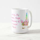 Drink Morning Magic Rainbow Unicorn Koffiemok (Voorkant rechts)