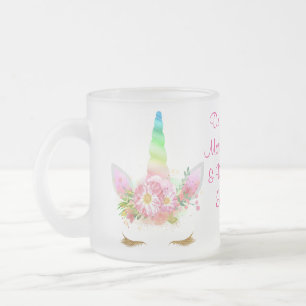 Drink Morning Magic Rainbow Unicorn Matglas Koffiemok