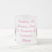 Drink Morning Magic Rainbow Unicorn Matglas Koffiemok (Center)