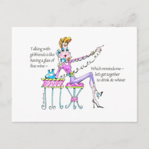 Drink n' Whine briefkaart