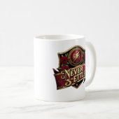 Drink naar je prestaties koffiemok (Voorkant rechts)