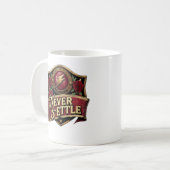 Drink naar je prestaties koffiemok (Voorkant links)