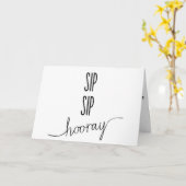 ***DRINK NAAR KEUZE***VERJAARDAG HUMOR KAART (Gele Bloem)