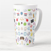 Drink naar Liefde Latte Mok (Rechterhoek)