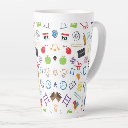 Drink naar Liefde Latte Mok (Rechterhoek)