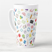 Drink naar Liefde Latte Mok (Linkerhoek)