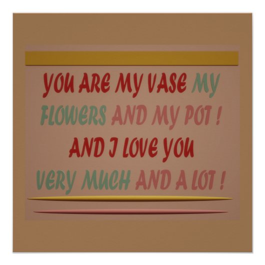 DRINK NAAR ROMANCE LIEFDE EN KNUFFELS PERFECT POSTER (Voorkant)