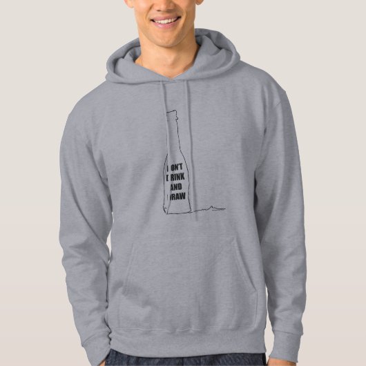Drink Niet en Teken Hoodie (Voorkant)