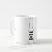 Drink Niet en Teken Koffiemok (Voorkant links)